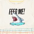 thumbnail image 4 of Inktastic Feed Me with Shark Head Girls Baby Dress, 4 of 5