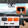 thumbnail image 1 of GHSDFBB Car Glass Cleaner Wiper,Car Windshield Cleaning Tool, Microfiber Car Window Cleaner with Extendable Handle,Auto Glass Wiper Kit(Orange Square), 1 of 6