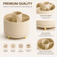 thumbnail image 2 of 360 Degree Rotating Desk Organizer for Pen and Pen Holder for Office Storage, and Home, Round, 2 of 7