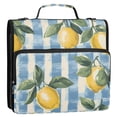 thumbnail image 5 of FORMRS Zipper Binder with Shoulder Strap 2-inch Ring 500 Sheet Capacity File Bag, Retro Lemon Leaves, 5 of 5