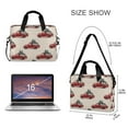 thumbnail image 3 of 16" Laptop Briefcase for Work Travel Laptop Shoulder Bag Carrying Handbag Laptop Case Red Truck with Presents, 3 of 8