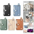 thumbnail image 3 of Leodye 1PCS Multifunctional Adhesive Phone Wallet Zipper Multiple Card Hand Back Sticker Mobile Phone Card Case -3.74 × 2.56 in, 3 of 3