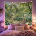 thumbnail image 2 of Garden Arch with Pink Roses and Coneflowers Path Peaceful Illustration for Art Lovers Floral Wall Art Housewarming Gift Tapestry Wall Hanging for Bedroom and Living Room, 2 of 7
