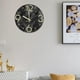thumbnail image 5 of Reloj de pared de imitación de mármol, de cuarzo, silencioso, de 12 pulgadas, grande Negro, 5 of 9