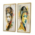 thumbnail image 3 of Designart "Neo-Tokyo Monarch Empress of Futuristic Japan V" Fashion Woman Framed Wall Art Set Of 2 - Glam Orange Framed Wall Art Set Of 2, 3 of 6