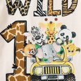thumbnail image 4 of TTUHYWXI Kids Toddler Baby Boys Girls Birthday T-Shirt Wild One/Two/Three/Four Years Jungle Safari Animal Shirt (Light Gray, 18-24 Months), 4 of 4