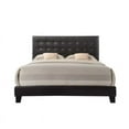 thumbnail image 3 of Maddie Home Mila Upholstered Tufted Panel Bed, Queen, Espresso, 3 of 4