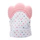 thumbnail image 1 of Guantes para la dentición del bebé, silicona segura, previene arañazos, guante mordedor estimulante, juguete con sonido para bebés y niños, color rosa, 1 of 5
