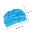 thumbnail image 2 of unbranded 1Ud Gorro De Natación Plisado Azul Para Mujer Material Premium Y Fácil De Usar, 2 of 8