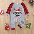 thumbnail image 1 of 2023 Pyjamas de Noël Imprimé Famille Pyjamas de Bébé en Coton Biologique Pyjamas de Noël pour Filles, 1 of 4