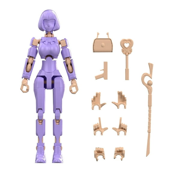 Titan 13 Action Figure, T13 Action Figure 3D Printed Multi-Jointed Movable, Lucky 13 Action Figure T13 Action Figure Dummy 13 Action Figure