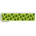 thumbnail image 2 of Jungle Sofa Upholstery Fabric by the Yard, Modern Design Monstera and Palm Leaves with Geometric Elements, Decorative Fabric for DIY & Home Accents, 1 Yard, Yellow Green by Ambesonne, 2 of 4