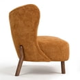 thumbnail image 6 of Aukfa 57.87" Armless Chenille Loveseat Chair, Upholstered Settee Bench with Backrest for Dining Room, Living Room & Bedroom,Caramel, 6 of 9