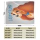 thumbnail image 4 of Manta de La Dama y el Vagabundo, manta de felpa grande súper suave y esponjosa para niños, niñas y adultos jóvenes, manta de franela cálida y acogedora para sala de estar, sofá cama para todas las, 4 of 7