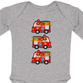thumbnail image 4 of Inktastic Fire Truck Firefighter Bear Boys or Girls Long Sleeve Baby Bodysuit, 4 of 5