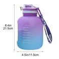 thumbnail image 2 of EGYMEN 1200ml Gallon Water Bottle, Large Capacity Water Bottle, Leakproof Water Jug, Sturdy Bucket Cup, Hydration Water Bottle, Outdoor Sports Water Bottle, 2 of 5