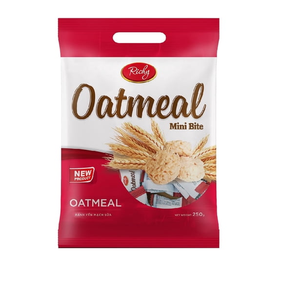 Richy Instant Oatmeal Mini Bites Crunchy 1 Count 250 Gram