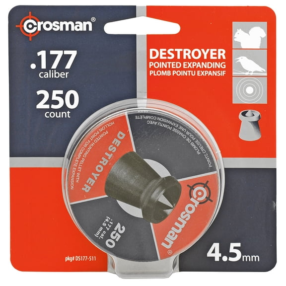 Crosman Pointed/Dish Pellets 250 ct DS177