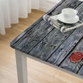 thumbnail image 4 of BANET Old Grunge Grey Wooden Planks Wood Texture Abstract Backgrounds Print Fabric Wall Tapestry Decorative Wall Hangings For Bedroom Living Room Dorms White, 4 of 7