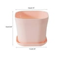 thumbnail image 2 of Tswift Basin Plastic Plant Pots for Plants with Saucers Indoor Set Of 3 Plastic Planters Modern Flower Pot with Hole for All House Plants Herbs Flowers and Seeding Nursery on Sale, 2 of 5