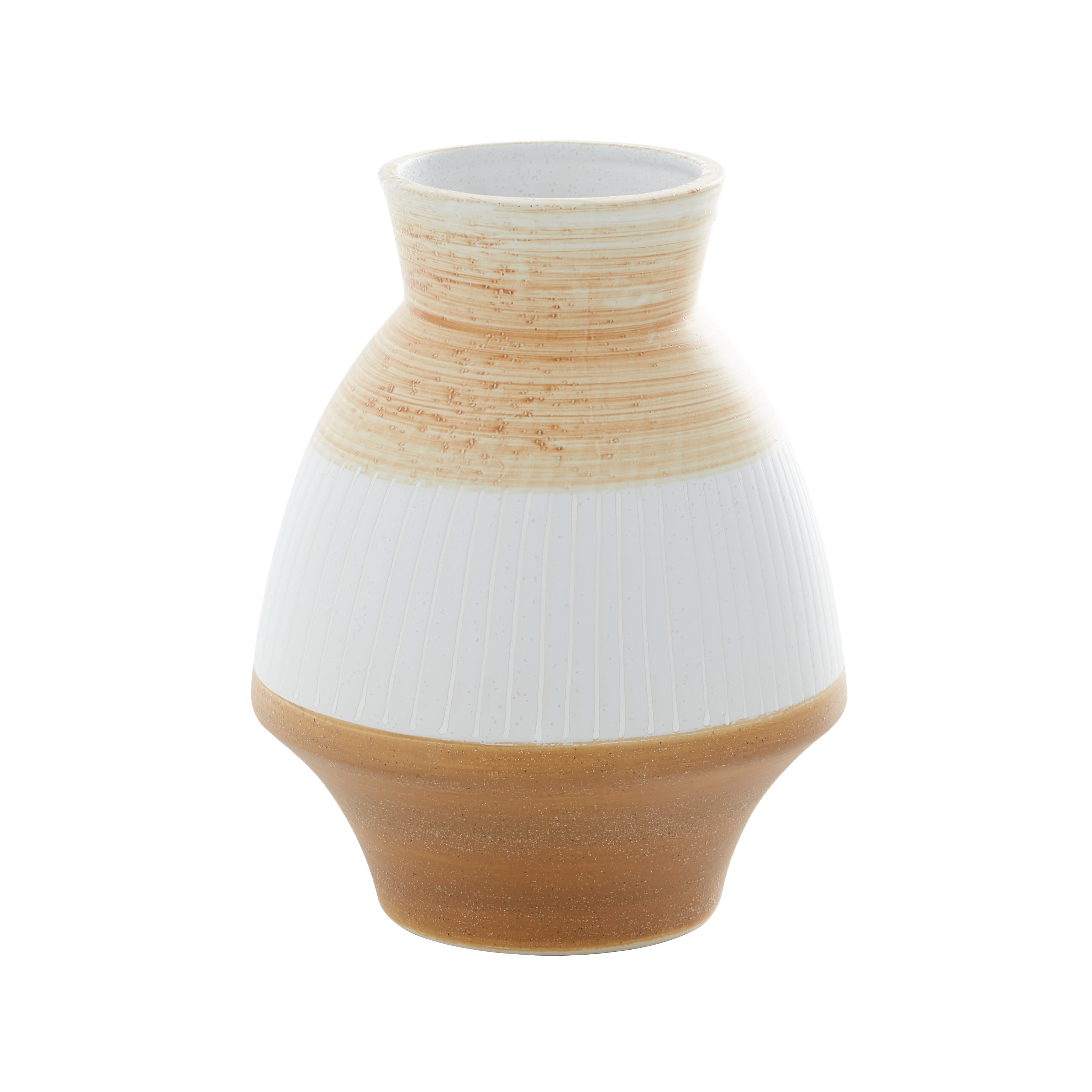 Sullivans Sand Finish Ceramic Tan Decorative Vase 