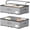 Grey, variant on Under Bed Storage with Wheels, No Assemble Required 12 inches height Under Bed Storage bins,Large capacity Rolling Underbed Shoe Storage containers,dorm underbed storage drawers