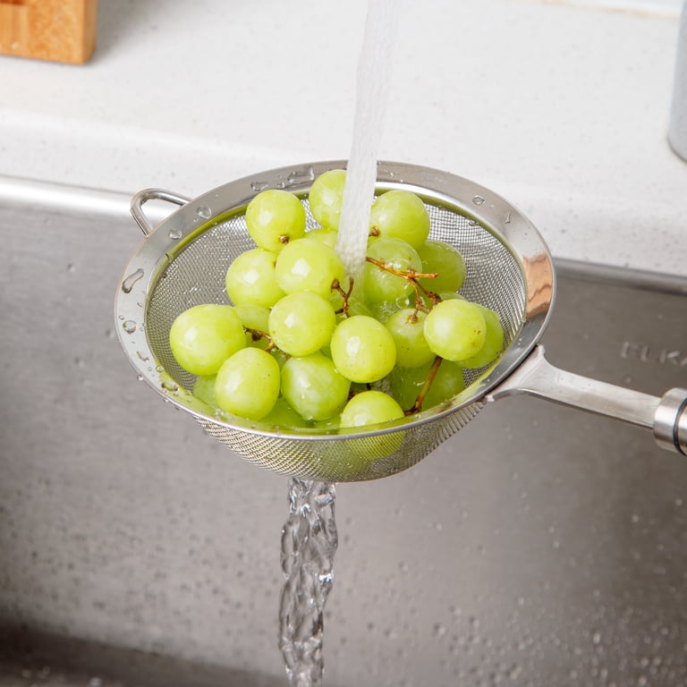 Prep Solutions 6-Inch Stainless Steel Mesh Strainer Wide Brim photo 3