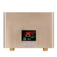 thumbnail image 1 of Instant Water Heater Mini Electric Tankless Water Heater Wall-Mounted With LED Display Remote Control For Kitchen Bathroom ,Security Protection Design, 1 of 7