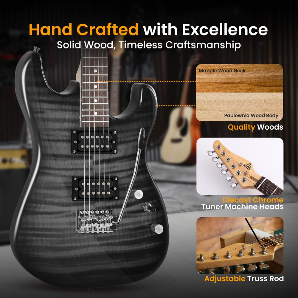 6-String Electric Guitar Kit- Includes Amplifier with Accessory Kit
