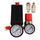 thumbnail image 1 of Uadme Válvula De Control De Presión del Compresor De Aire, Interruptor De Presión del Compresor De Aire Controlador De Válvula De Control Automático De 4 Vías 0-180 PSI con Manómetro, 1 of 8