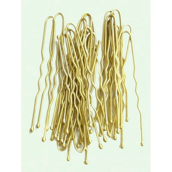 Golden Blonde Long Hair Pins, 70 Pieces, Styling Slides Bobby Hair Clips Grips for Women and Girls