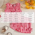 thumbnail image 3 of KPOPLK Toddler Girl Clothes Baby Girl 12 M 2T 3T Summer Outfits Ruffle Sleeveless Shirts Tops Shorts Set for Girl Clothing(9-12 Months,Red), 3 of 6