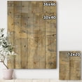thumbnail image 3 of Designart 'Cream Block Geometric I' Modern Glam Print on Natural Pine Wood, 3 of 3