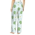 thumbnail image 3 of Balery Kawaii Frogs print Women's Pajama Pants,Ultra Lightweight Pjs,Lounge Pant-Small, 3 of 9