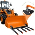 thumbnail image 3 of Clamp on Debris Forks to 48" Bucket, Heavy Duty 5 Fork Tines Clamp-on Pallet Attachments with 2500 LBS Capacity Fit for Tractor Bucket, Skid Steer Loader, 3 of 7