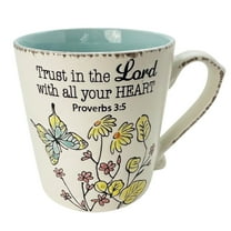 14oz Christian Art Gifts Coffee Mug, Hand Painted Tea Cup, Vintage Butterfly Mug for Office and Home,Best Gifts for Women and Men,Dishwasher Microwave Safe