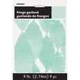 thumbnail image 2 of Tissue Paper Fringe Streamer Garland, Mint Green, 9ft, 2 of 3