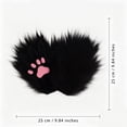 thumbnail image 3 of HJYCHN Halloween Gloves Cat Shaped with Pad Accent Full Finger Style for Women and Men Cosplay Accessory Warm Gloves Black One Size, 3 of 4