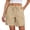 Beige,#020, variant on Women Cargo Shorts Outdoor Bermuda Shorts Quick Dry Hiking Short Summer Casual Drawstring Athletic Golf Short,L
