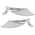 thumbnail image 2 of Motorcycle Handlebar End Mirrors, -Plated Convenient To Use Easy To Install Motorcycle Rearview Mirrors  For Bicycles For Scooters For Motorcycles, 2 of 8