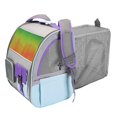 thumbnail image 2 of Tachiuwa Cat Carrier Backbag Foldable Portable Sturdy Expandable for Dogs Pet Walking Violet, 2 of 9