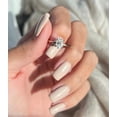 thumbnail image 5 of Jewelerix 14K Yellow Gold Vermeil Proposal Ring 4 Prongs Oval Cut Birthday Gift Ring Handmade 1 CT Moissanite Engagement Promise Gift Ring, 5 of 6