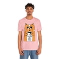 thumbnail image 4 of Unisex Jersey Short Sleeve T-Shirt It's Always Coffee Time Cat Holding Cup, 4 of 10