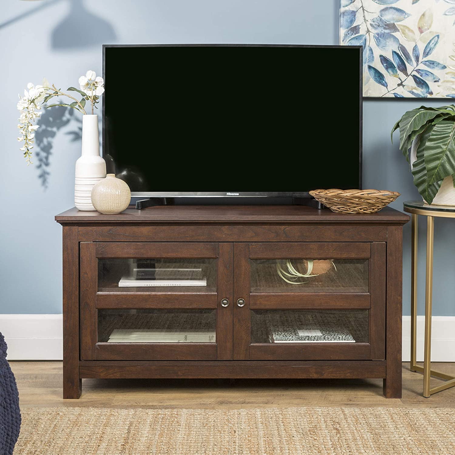 Simple Wood Universal Stand for TV's up to 50" Flat Screen ...