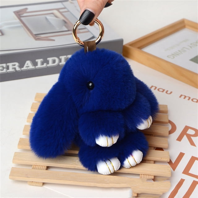 TopLLC Rabbit Costume Mignon Rabbit Pendant Porte-Clés Accessoires de Sac Soft Rabbit Velvet Ball Pendant Handmade Soft Rabbit Velvet Ball Pendant