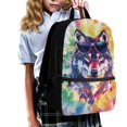 thumbnail image 3 of Uourmeti Sunglass Wolf Vibes Lightweight Backpack for Travel Daily Use, Smooth Zipper Large Capacity School Backpack Fine Craftsmanship Polyester Travel Backpack, 3 of 6