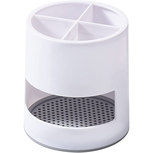 Escurridor De Cubiertos Soporte para Utensilios Multifuncional Caja De Almacenamiento De Drenaje De Cubiertos ABS Cuchara De Cocina para Tenedor De Cocina Estante De Secado De Platos De Cocina Color