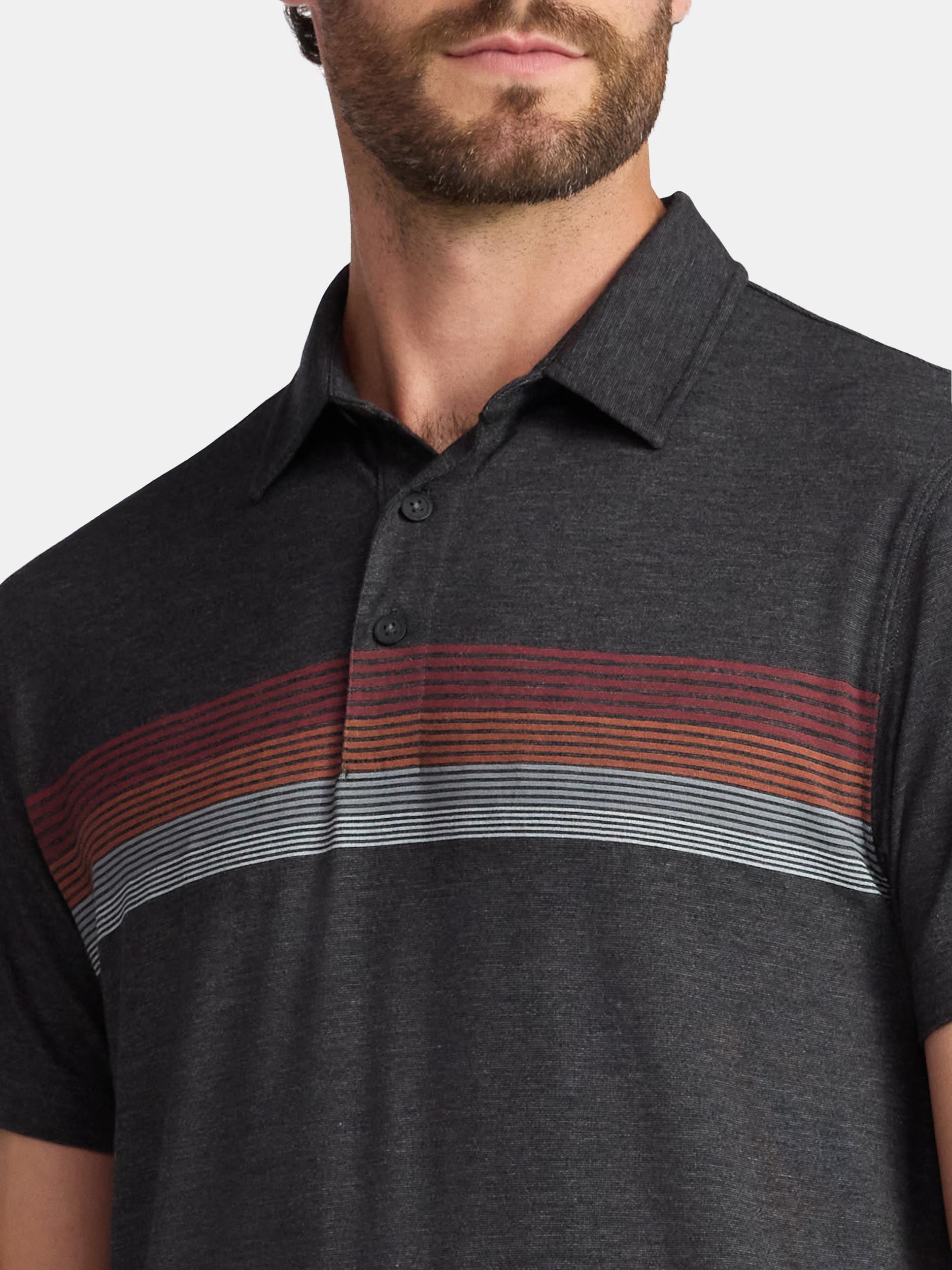 George Men's & Big Men's Poly Polo with Short Sleeves, Sizes S-3XL
