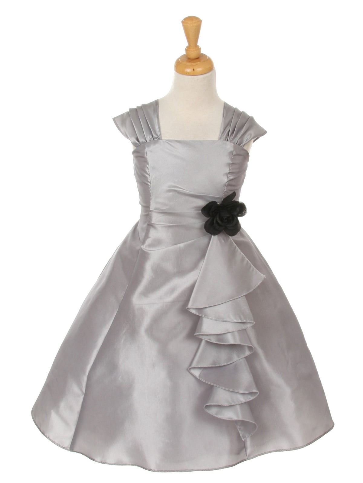 girls silver dress