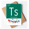 thumbnail image 1 of La química de elementos halógenos período mesa elemento tennessine TS Sobre de la Carta de felicitación de la tarjeta de matrimonio, 1 of 4